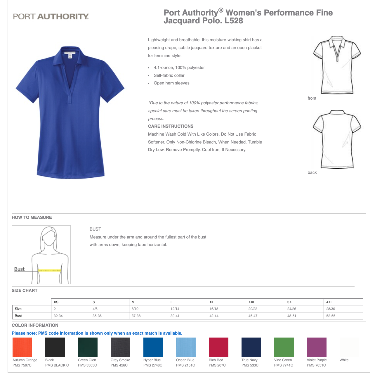 MEI | Port Authority® Women's Performance Fine Jacquard Polo