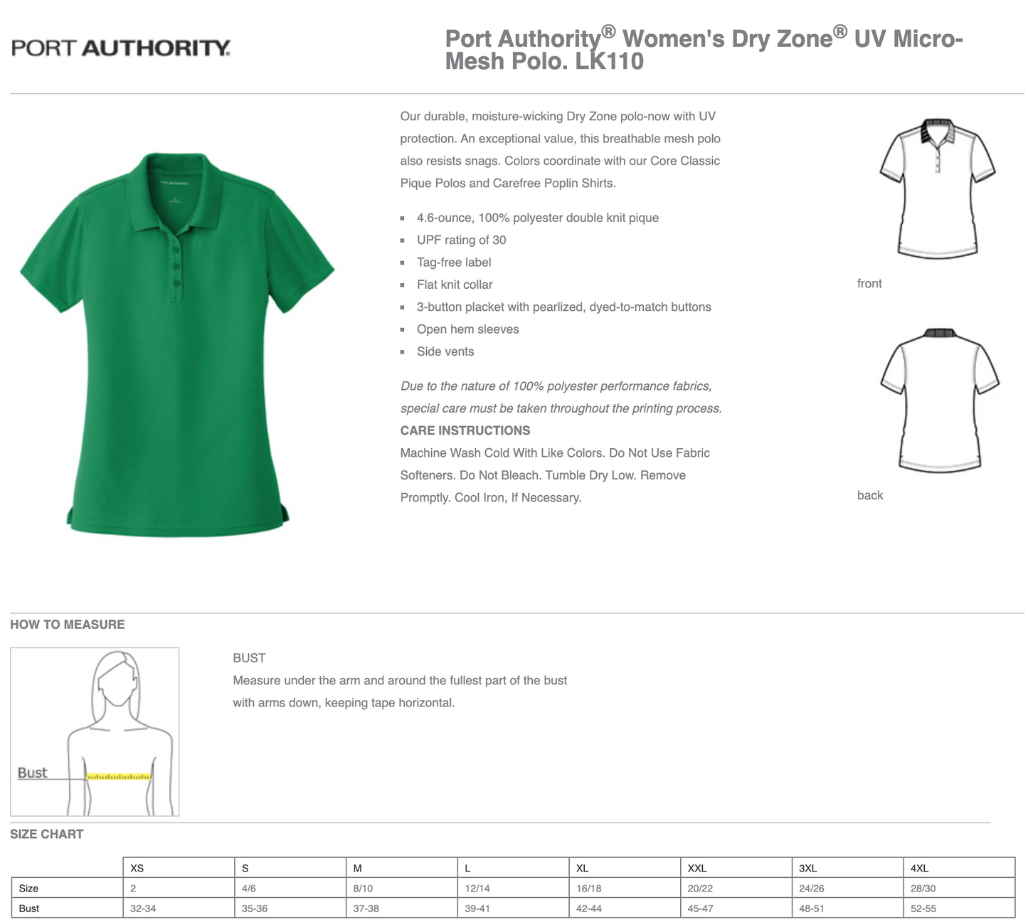 MEI - Port Authority® Ladies Dry Zone® UV Micro-Mesh Polo