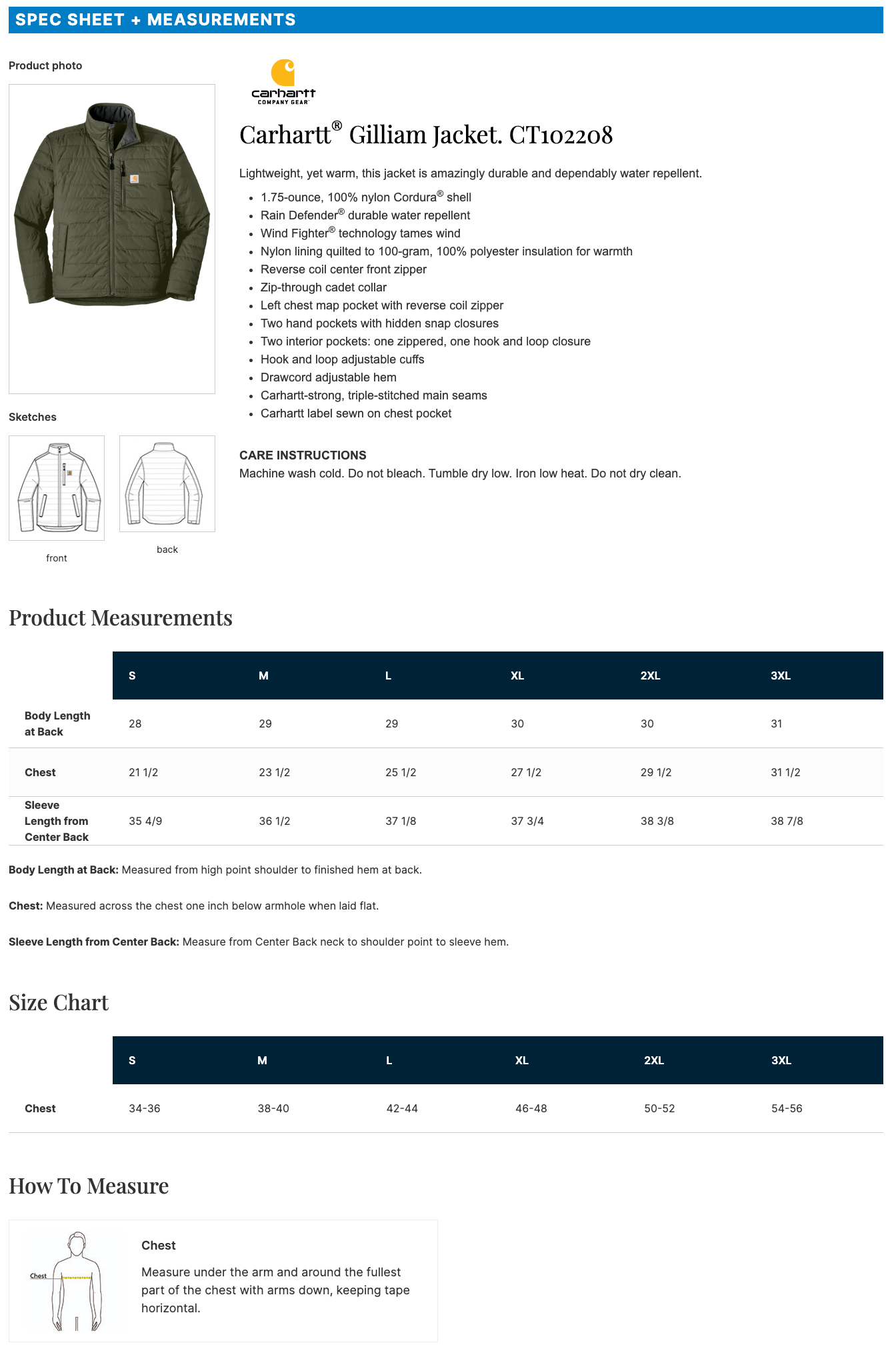 MEI | Carhartt® Gilliam Jacket