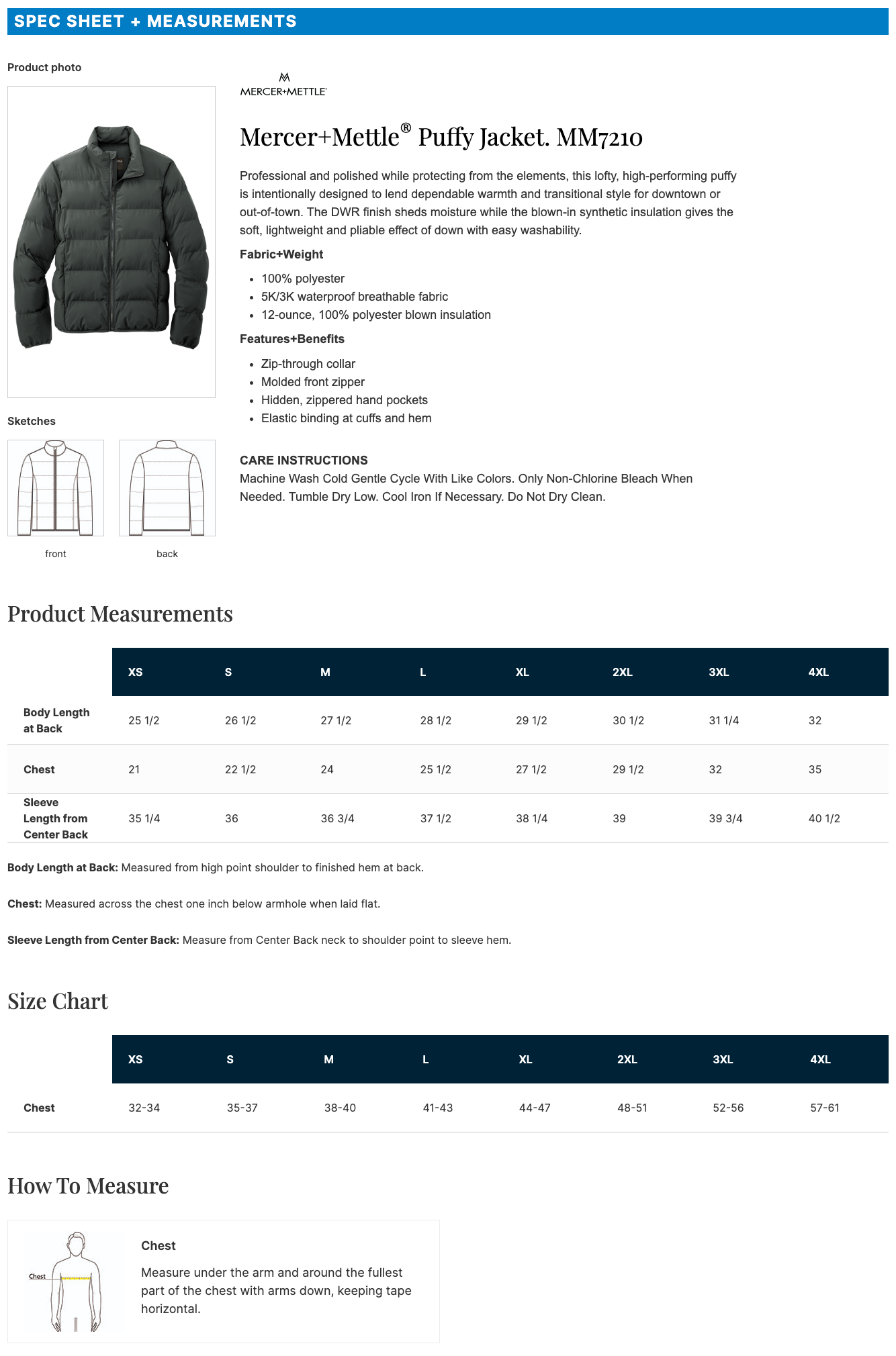 MEI | Mercer+Mettle® Puffy Jacket