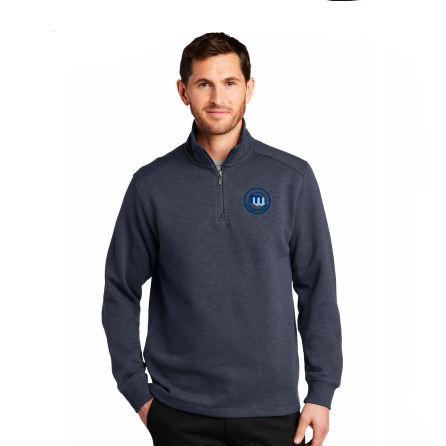 MEI | Port Authority® Slub Fleece 1/4-Zip Pullover