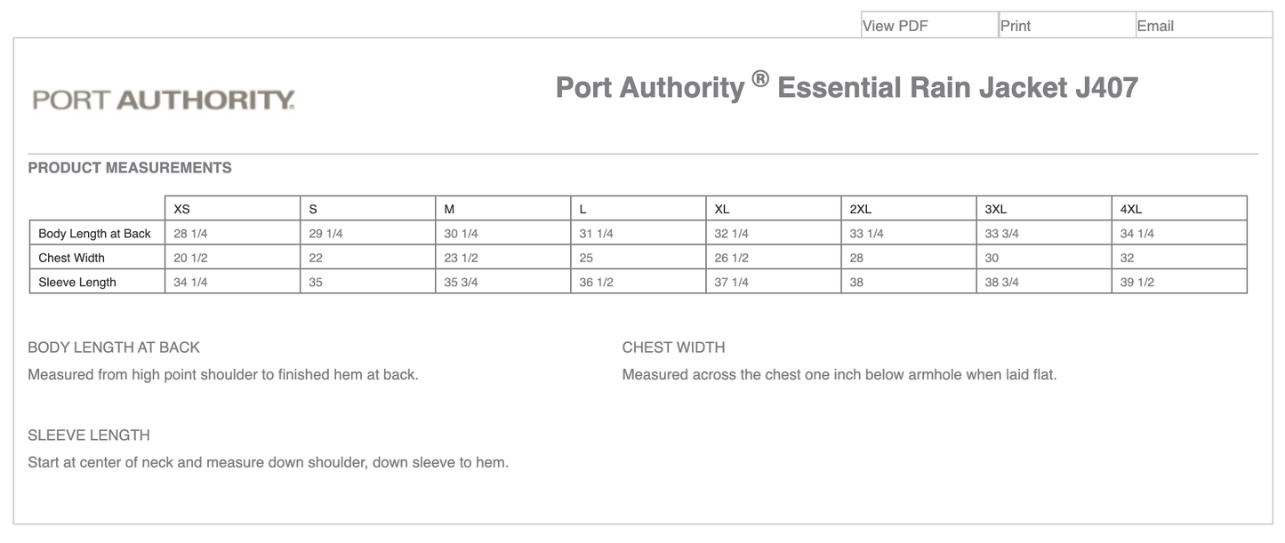 OWL - Port Authority ® Essential Rain Jacket