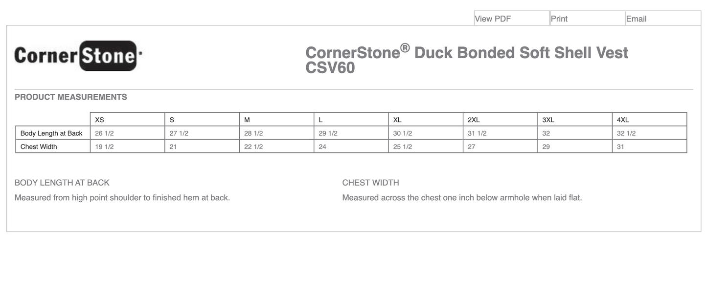 HLNA - CornerStone® Duck Bonded Soft Shell Vest