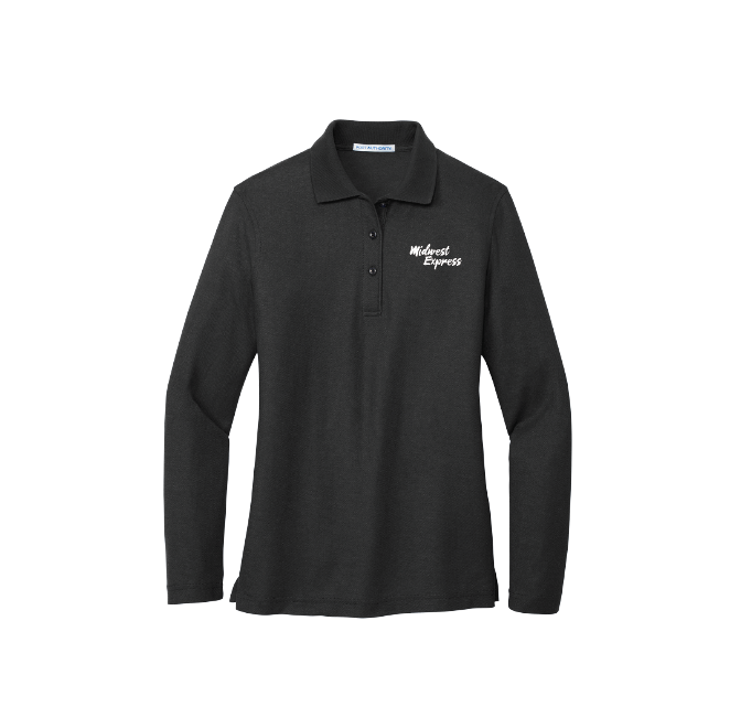 MEI Port Authority® Women's Silk Touch™ Long Sleeve Polo