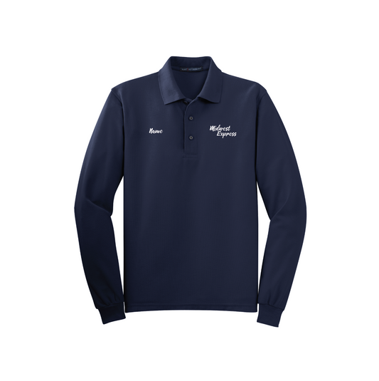 MEI Port Authority® Silk Touch™ Long Sleeve Polo