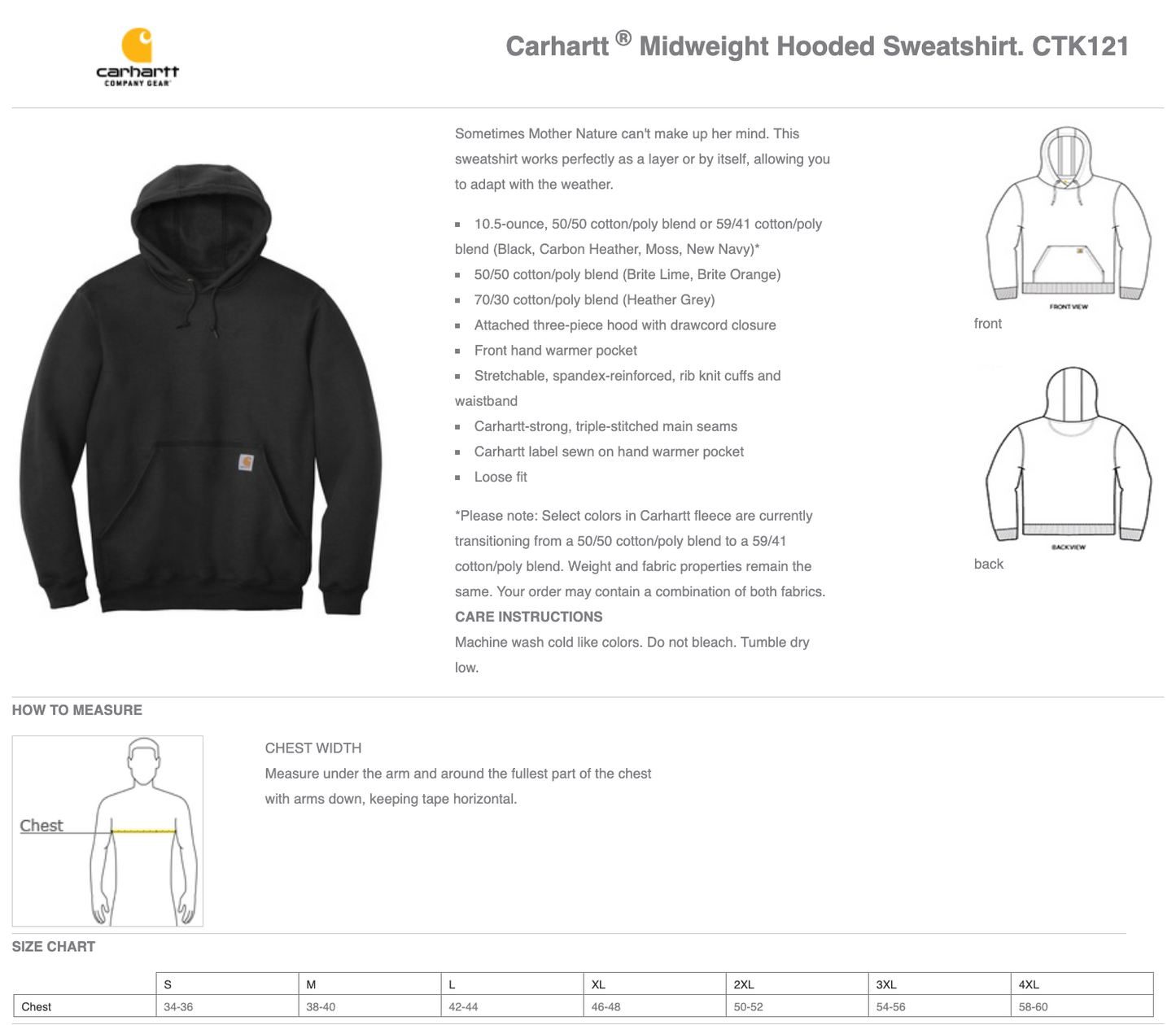 MEI - Carhartt ® Midweight Hooded Sweatshirt