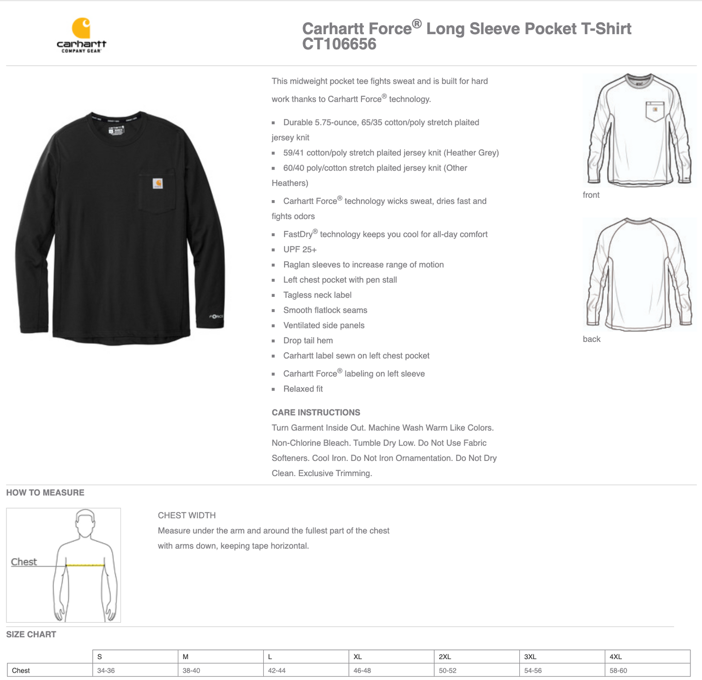 MEI - Carhartt ® Workwear Pocket Long Sleeve T-Shirt