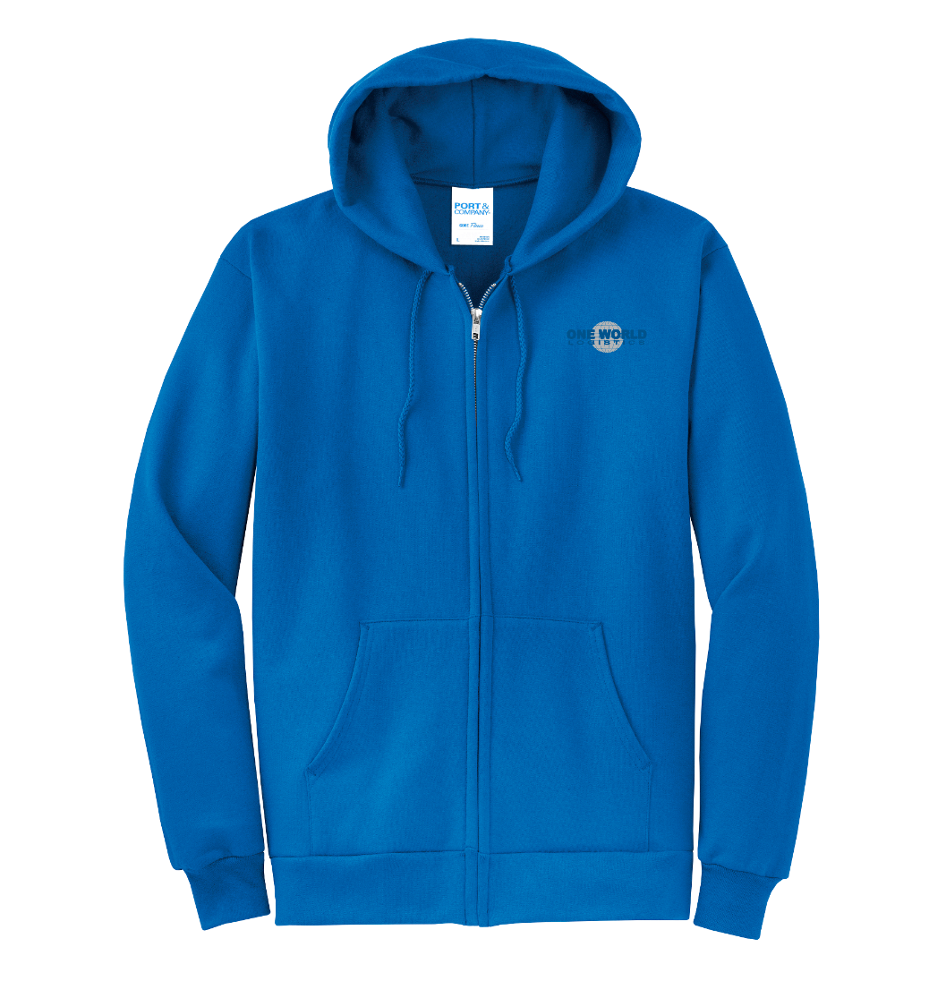 OWL | Port & Company® Core Fleece Full-Zip Hooded Sweatshirt