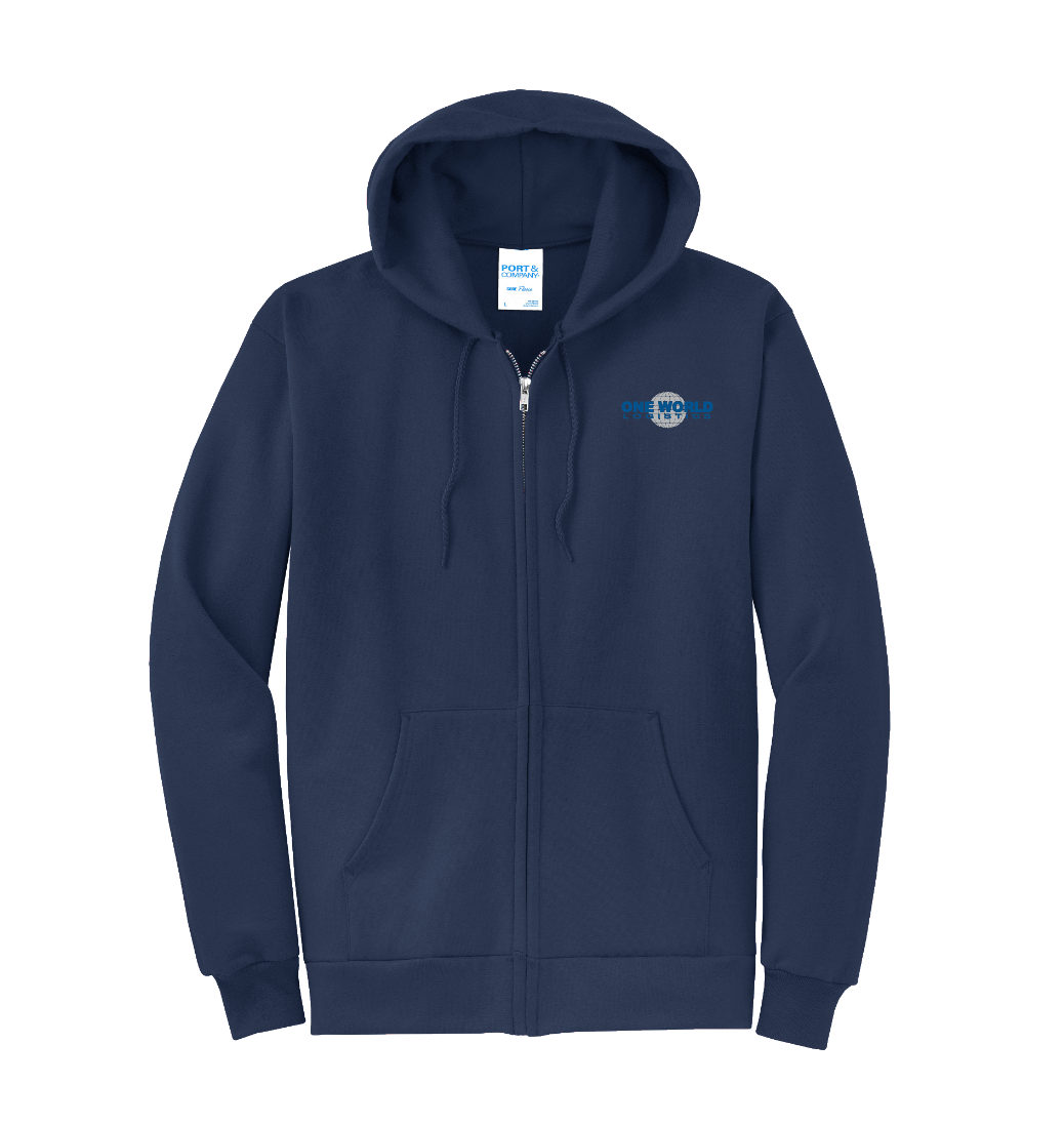 OWL | Port & Company® Core Fleece Full-Zip Hooded Sweatshirt