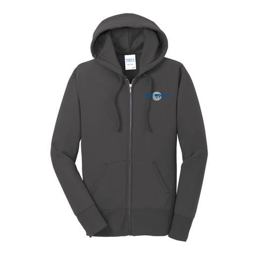 OWL | Port & Company® Women's Core Fleece Full-Zip Hooded Sweatshirt