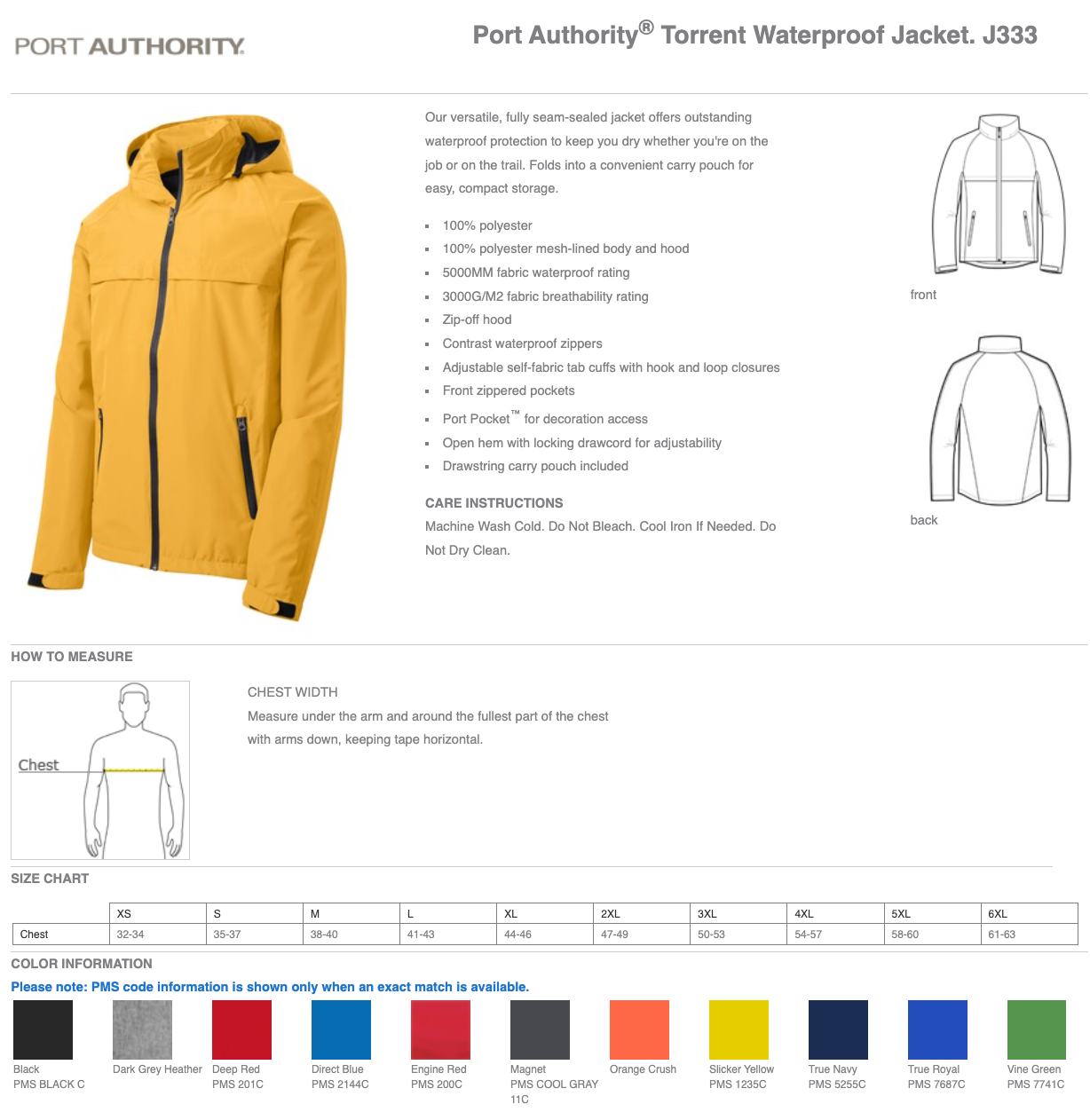 OWL | Port Authority® Torrent Waterproof Jacket