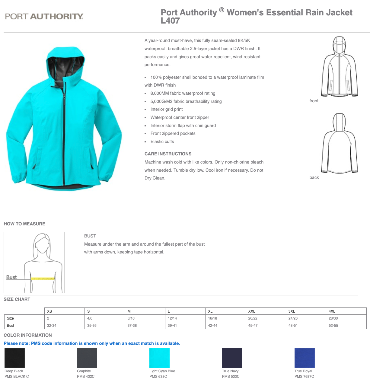 OWL | Port Authority® Women's Essential Rain Jacket