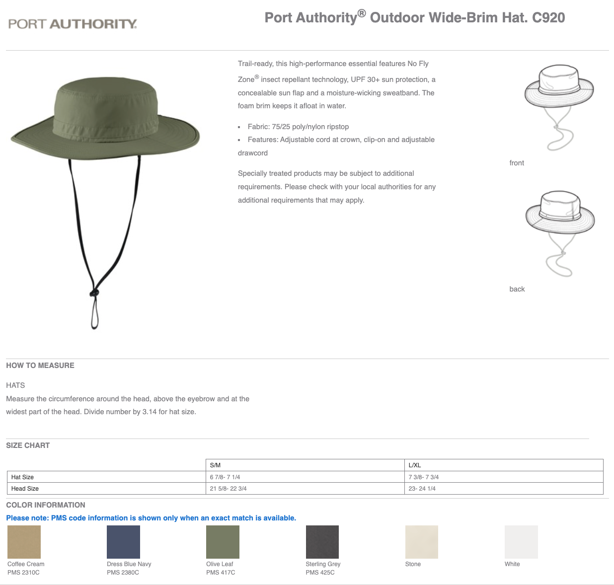 OWL | Port Authority® Outdoor Wide-Brim Hat