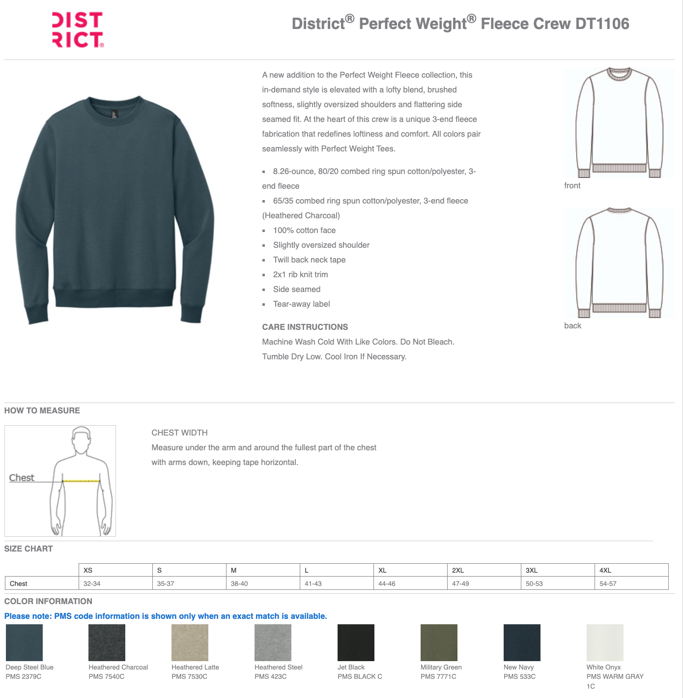 MEI | District® Perfect Weight® Fleece Crew