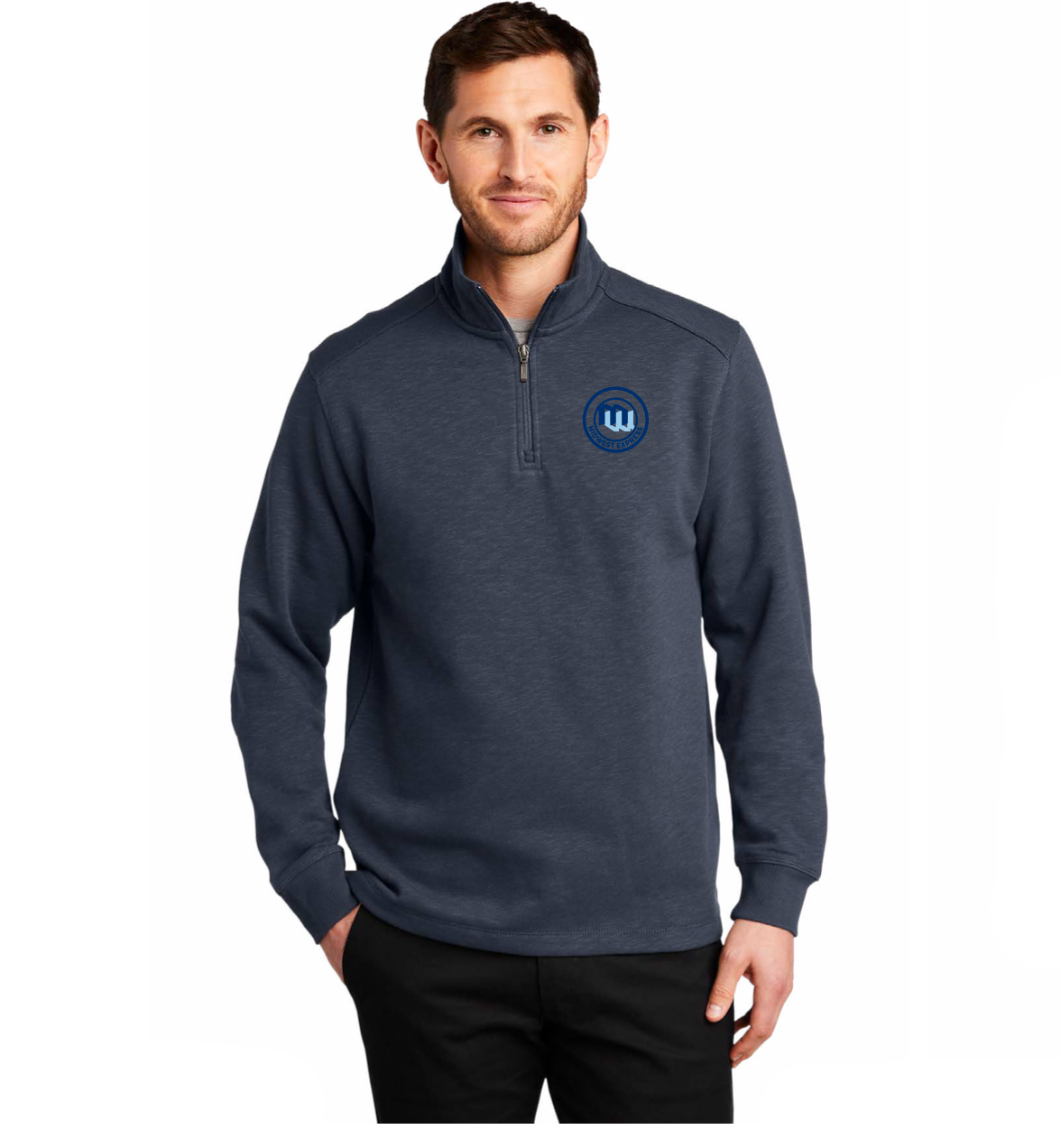 MEI | Port Authority® Slub Fleece 1/4-Zip Pullover