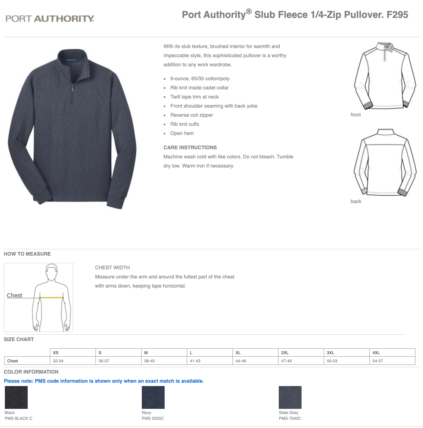 MEI | Port Authority® Slub Fleece 1/4-Zip Pullover