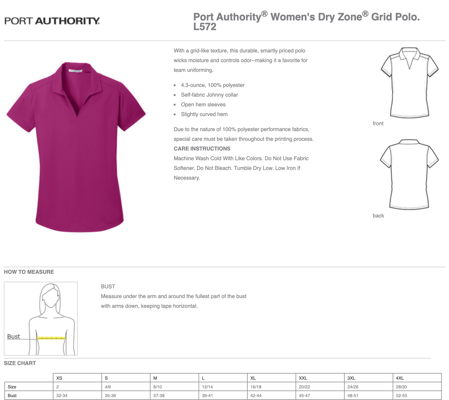 MEI | Port Authority® Women's Dry Zone® Grid Polo