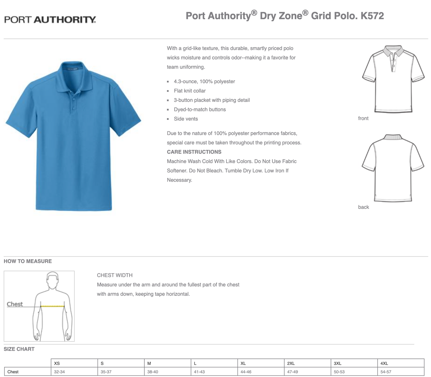 MEI | Port Authority® Dry Zone® Grid Polo